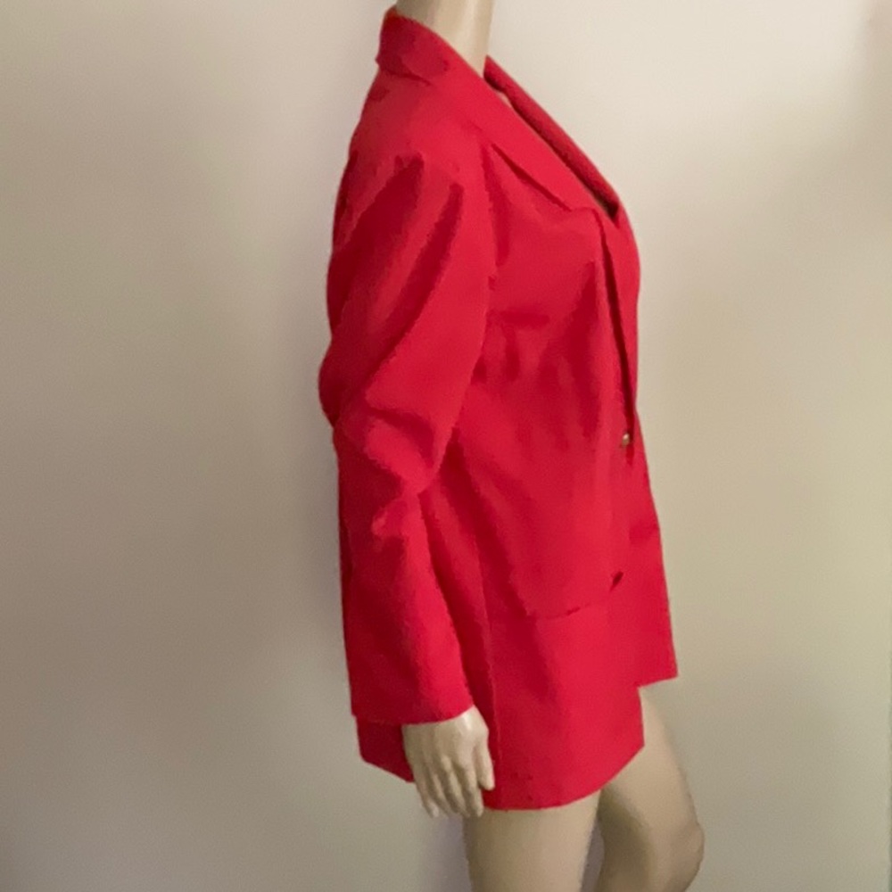 Vintage Radcliffe red lightweight blazer size 12 - Picture 2 of 10